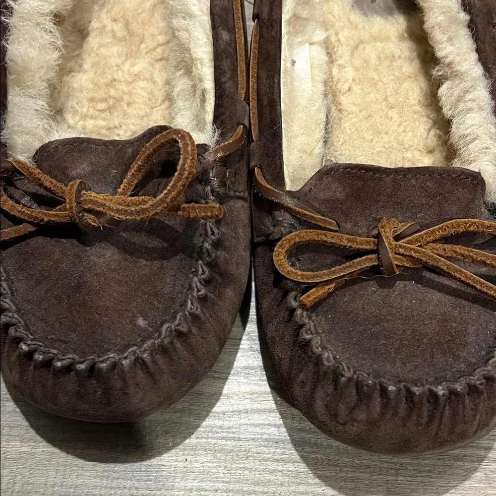 UGG Women's Dark Brown Moccasins - Picture 6 of 8